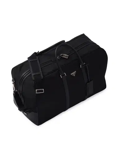 Prada Men's Re-Nylon And Saffiano Leather Duffle Bag | Thumbnail 3 Prada Men's Re-Nylon And Saffiano Leather Duffle Bag | Thumbnail 3