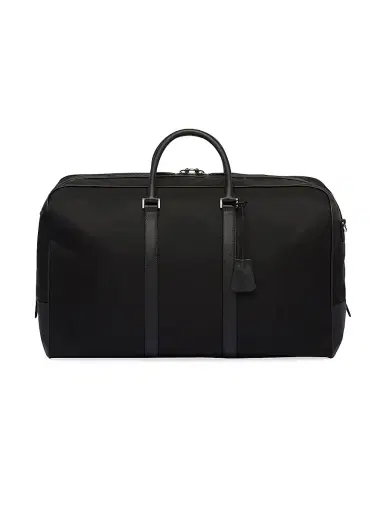 Prada Men's Re-Nylon And Saffiano Leather Duffle Bag | Thumbnail 4 Prada Men's Re-Nylon And Saffiano Leather Duffle Bag | Thumbnail 4