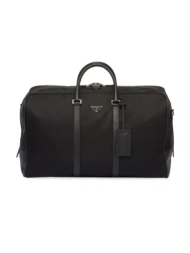 Prada Men's Re-Nylon And Saffiano Leather Duffle Bag | Thumbnail 1 Prada Men's Re-Nylon And Saffiano Leather Duffle Bag | Thumbnail 1