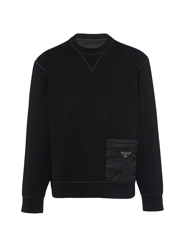 Prada Men's Technical Fabric Sweatshirt - Black