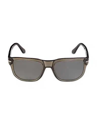 Persol Men's 55MM Pillow Polarized Sunglasses - Grey | Thumbnail 4