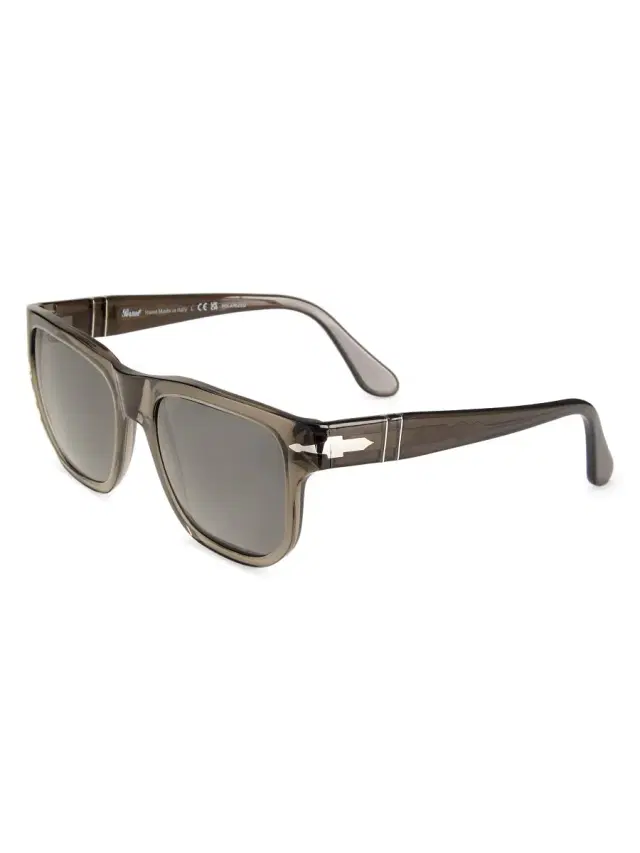 Men's 55MM Pillow Polarized Sunglasses - Grey Men's 55MM Pillow Polarized Sunglasses - Grey
