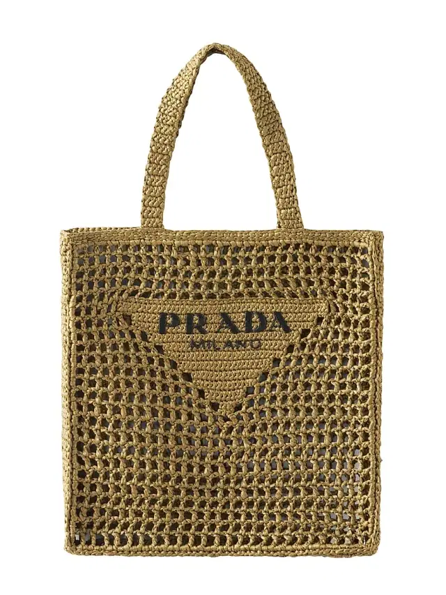 Prada Women's  Crochet Tote Bag - Green