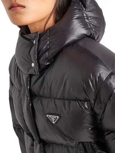 Prada Women's Re-Nylon Convertible Cropped Down Jacket | Thumbnail 3