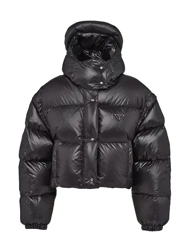 Prada Women's Re-Nylon Convertible Cropped Down Jacket | Thumbnail 1