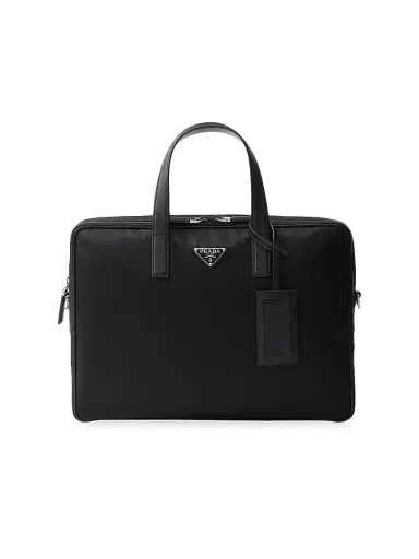Prada Men's Re-Nylon and Saffiano Leather Briefcase | Thumbnail 1 Prada Men's Re-Nylon and Saffiano Leather Briefcase | Thumbnail 1