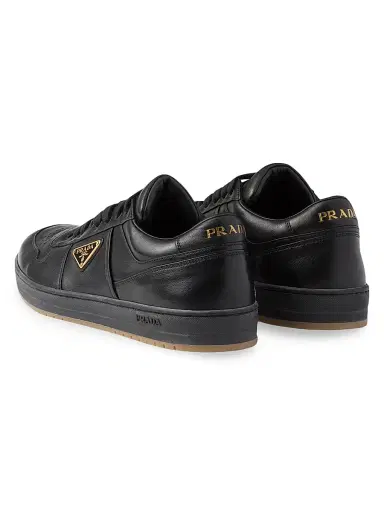 Prada Men's Downtown Nappa Leather Sneakers - Black - Size 14 | Thumbnail 3 Prada Men's Downtown Nappa Leather Sneakers - Black - Size 14 | Thumbnail 3