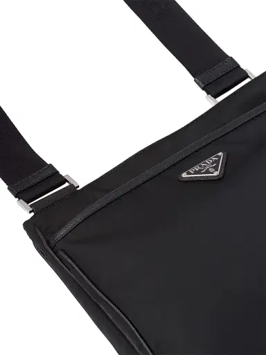Prada Men's Re-Nylon and Saffiano Shoulder Bag - Black - Size 0 | Thumbnail 6