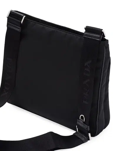 Prada Men's Re-Nylon and Saffiano Shoulder Bag - Black - Size 0 | Thumbnail 7
