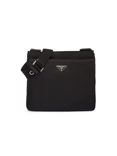 Prada Men's Re-Nylon and Saffiano Shoulder Bag - Black - Size 0 | Thumbnail 1