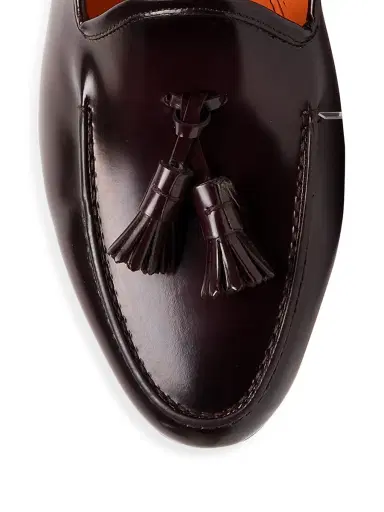Santoni Men's Andrea Tassel Loafers | Thumbnail 4 Santoni Men's Andrea Tassel Loafers | Thumbnail 4