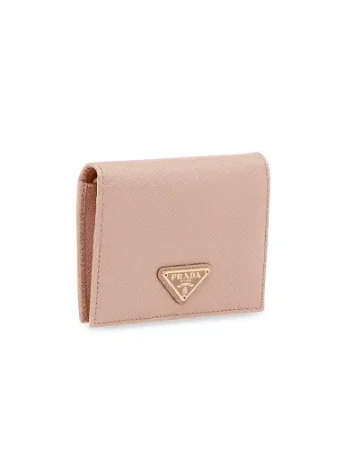 Prada Women's Small Saffiano Leather Wallet - Pink | Thumbnail 4 Prada Women's Small Saffiano Leather Wallet - Pink | Thumbnail 4