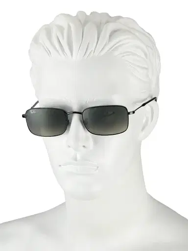 Ray-Ban Men's RB3746 56MM Rectangular Sunglasses - Gradient Grey Black | Thumbnail 3