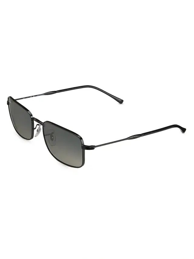 Ray-Ban Men's RB3746 56MM Rectangular Sunglasses - Gradient Grey Black