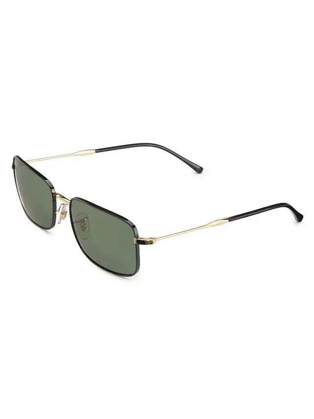Ray-Ban Men's RB3746 59MM Aviator Sunglasses - Green Black