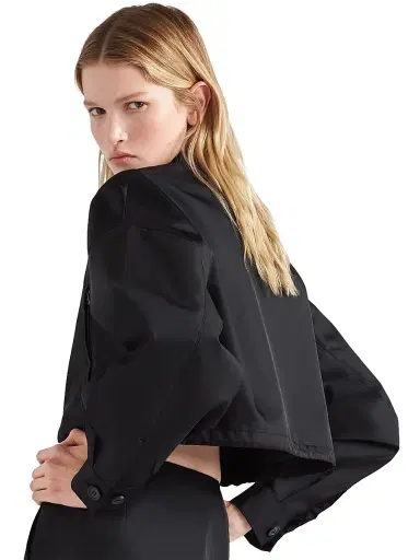 Prada Women's Re-Nylon Blouson Jacket - Black - Size 10 | Thumbnail 3 Prada Women's Re-Nylon Blouson Jacket - Black - Size 10 | Thumbnail 3