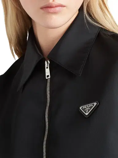 Prada Women's Re-Nylon Blouson Jacket - Black - Size 10 | Thumbnail 4 Prada Women's Re-Nylon Blouson Jacket - Black - Size 10 | Thumbnail 4