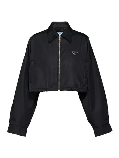 Prada Women's Re-Nylon Blouson Jacket - Black - Size 10 | Thumbnail 1 Prada Women's Re-Nylon Blouson Jacket - Black - Size 10 | Thumbnail 1