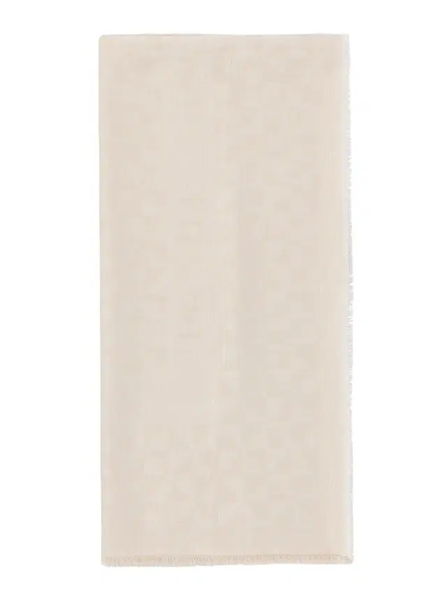 Prada Women's Wool Silk and Cashmere Shawl - White