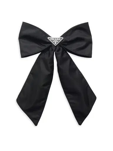 Prada Women's Re-Nylon Hair Clip - Black | Thumbnail 1 Prada Women's Re-Nylon Hair Clip - Black | Thumbnail 1