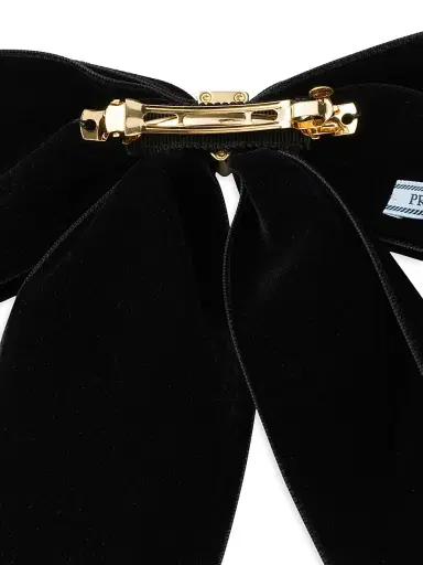 Prada Women's Velvet Bow Hair Clip | Thumbnail 2 Prada Women's Velvet Bow Hair Clip | Thumbnail 2