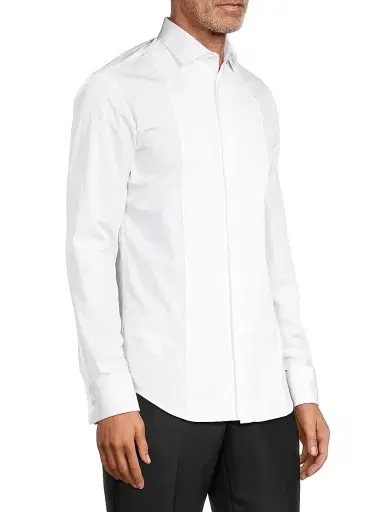 Giorgio Armani Men's Button-Down Shirt - White - Size 17.5 | Thumbnail 4 Giorgio Armani Men's Button-Down Shirt - White - Size 17.5 | Thumbnail 4
