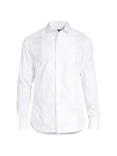 Giorgio Armani Men's Button-Down Shirt - White - Size 17.5 | Thumbnail 1 Giorgio Armani Men's Button-Down Shirt - White - Size 17.5 | Thumbnail 1