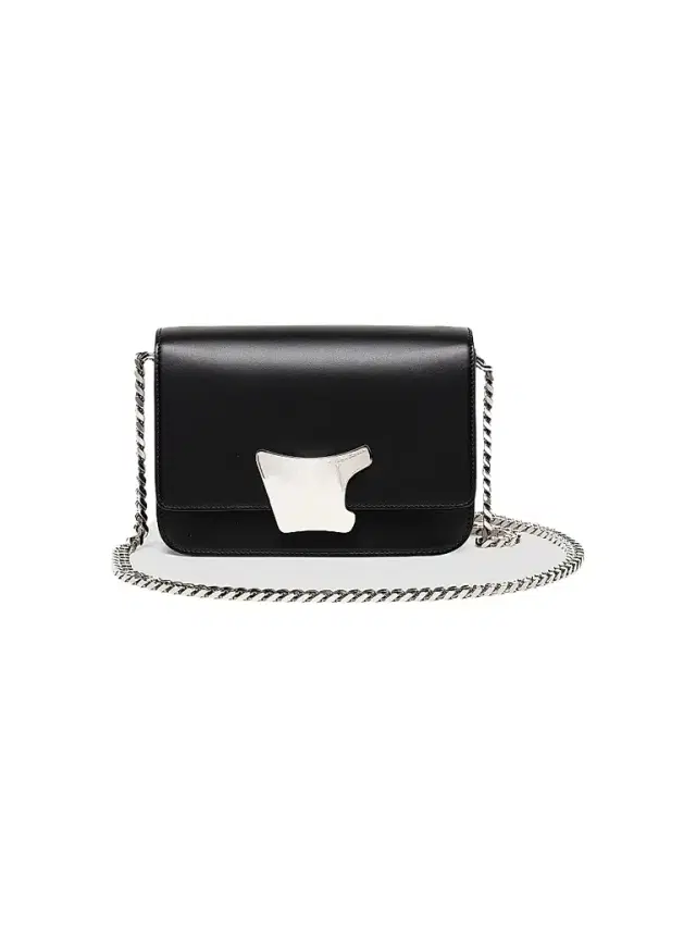 Santoni Women's Buckle-Detailed Leather Crossbody Bag - Black