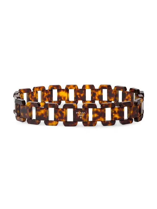 Women's Plexiglas Belt - Brown