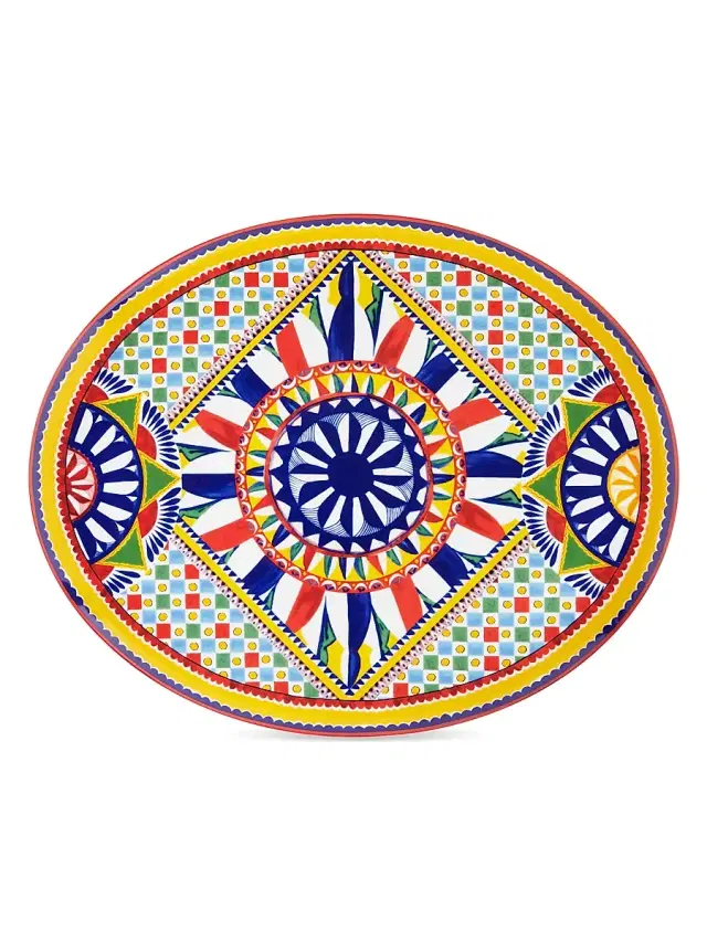Carretto Medium Oval Serving Plate