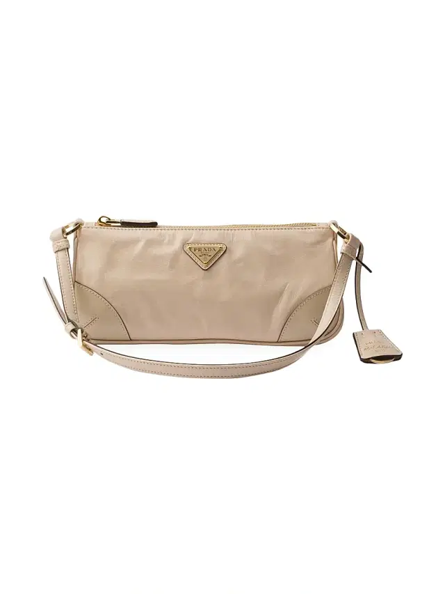 Women's Re-Edition 2002 Leather Shoulder Bag - Beige Khaki