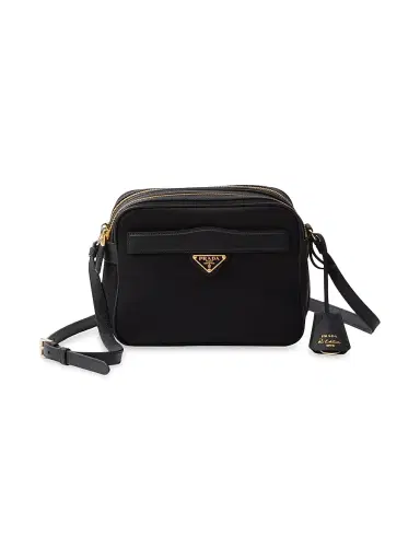 Prada Women's Re-Edition 1978 Re-Nylon and Saffiano Leather Mini Shoulder Bag - Black | Thumbnail 1