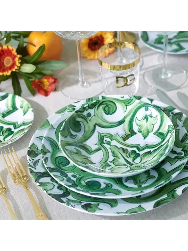 Dolce & Gabbana Blue Mediterraneo Fiore Medium Oval Serving Plate | Thumbnail 4
