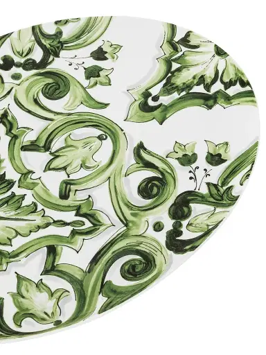 Dolce & Gabbana Blue Mediterraneo Fiore Medium Oval Serving Plate | Thumbnail 5