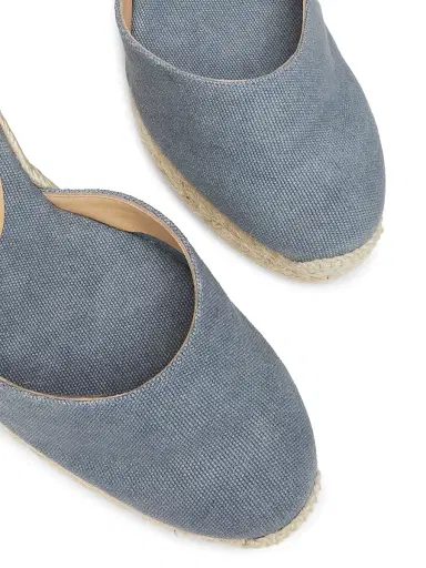 Castañer Women's Carina Cotton Canvas Espadrilles - Citadel Denim Blue - Size 7.5 | Thumbnail 6