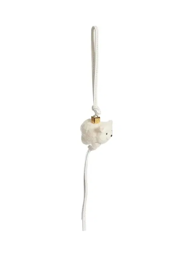 Women's Chow Chow Felted Charm - Soft White