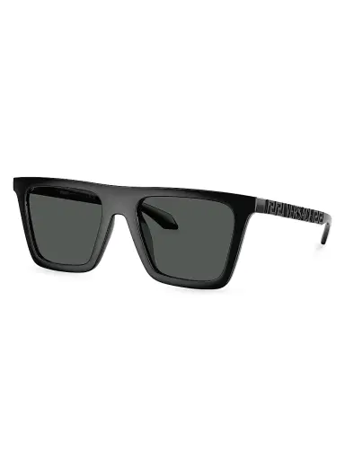 Versace Men's 53MM Square Sunglasses - Black Dark Grey | Thumbnail 1 Versace Men's 53MM Square Sunglasses - Black Dark Grey | Thumbnail 1
