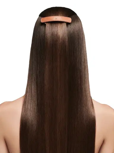 Balmain Hair Women's Riviera Leather Barrette - Cognac | Thumbnail 3 Balmain Hair Women's Riviera Leather Barrette - Cognac | Thumbnail 3