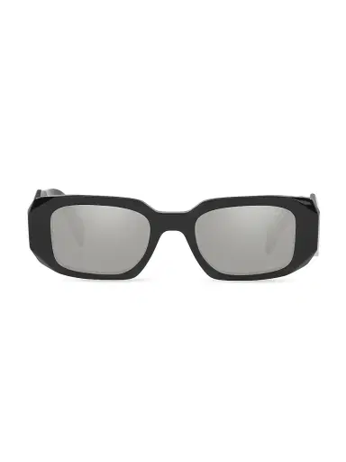 Prada Men's 49MM Square Sunglasses - Grey Mirror | Thumbnail 2 Prada Men's 49MM Square Sunglasses - Grey Mirror | Thumbnail 2