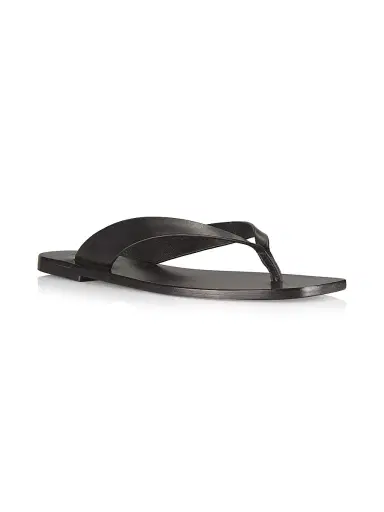 A Emery Women's Kinto Leather Flip-Flops - Black - Size 5 | Thumbnail 2 A Emery Women's Kinto Leather Flip-Flops - Black - Size 5 | Thumbnail 2