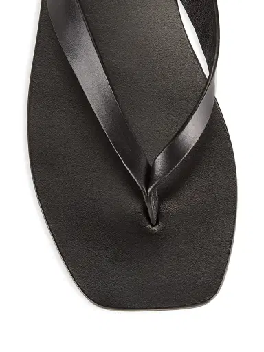 A Emery Women's Kinto Leather Flip-Flops - Black - Size 5 | Thumbnail 4 A Emery Women's Kinto Leather Flip-Flops - Black - Size 5 | Thumbnail 4