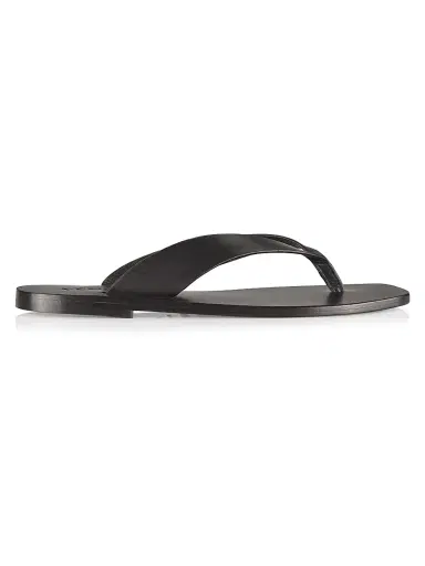 A Emery Women's Kinto Leather Flip-Flops - Black - Size 5 | Thumbnail 1 A Emery Women's Kinto Leather Flip-Flops - Black - Size 5 | Thumbnail 1