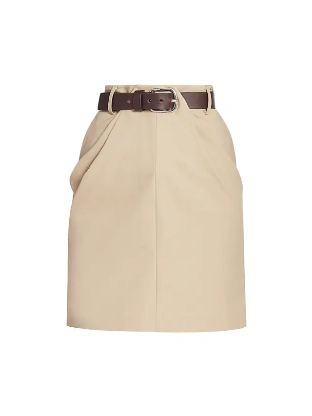 Women's Draped Belted Miniskirt - Taos Taupe