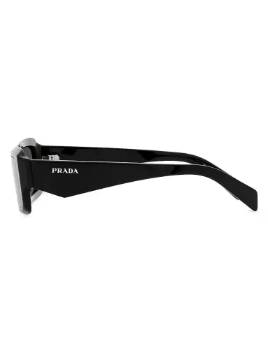 Prada Men's 54MM Acetate Rectangular Sunglasses - Black | Thumbnail 3 Prada Men's 54MM Acetate Rectangular Sunglasses - Black | Thumbnail 3