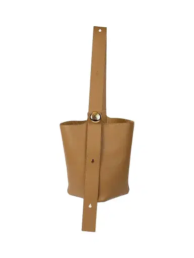 Loewe Women's Pebbled Leather Bucket Bag - Oak | Thumbnail 1