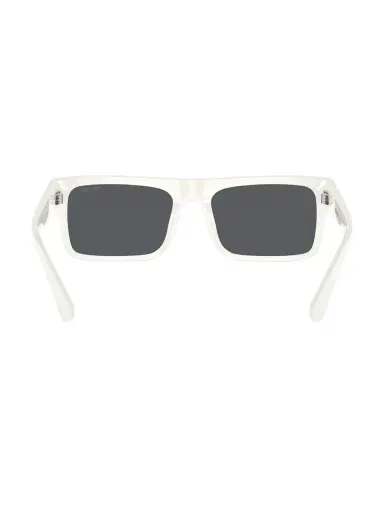 Prada Men's 59MM Rectangular Sunglasses - White Smoke | Thumbnail 4 Prada Men's 59MM Rectangular Sunglasses - White Smoke | Thumbnail 4