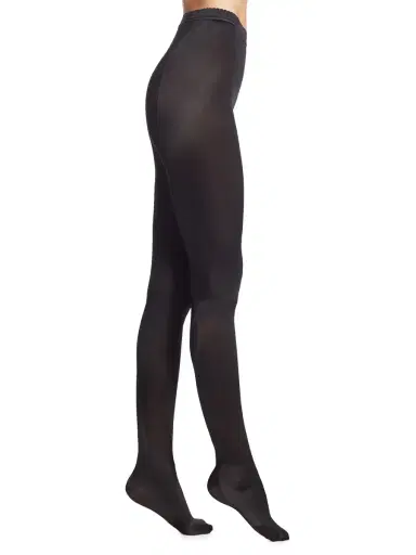 Wolford Women's Satin De Luxe Tights - Black | Thumbnail 1 Wolford Women's Satin De Luxe Tights - Black | Thumbnail 1