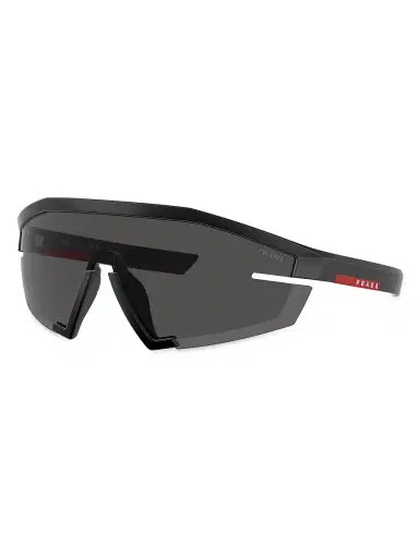 Prada Linea Rossa Men's Prada 0Ps 03Zs 144MM Sunglasses - Matte Black Smoke | Thumbnail 6