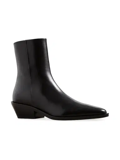 A Emery Women's Hudson 50MM Leather Boots - Black - Size 12 | Thumbnail 2