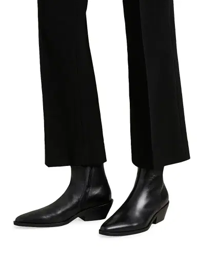 A Emery Women's Hudson 50MM Leather Boots - Black - Size 12 | Thumbnail 4